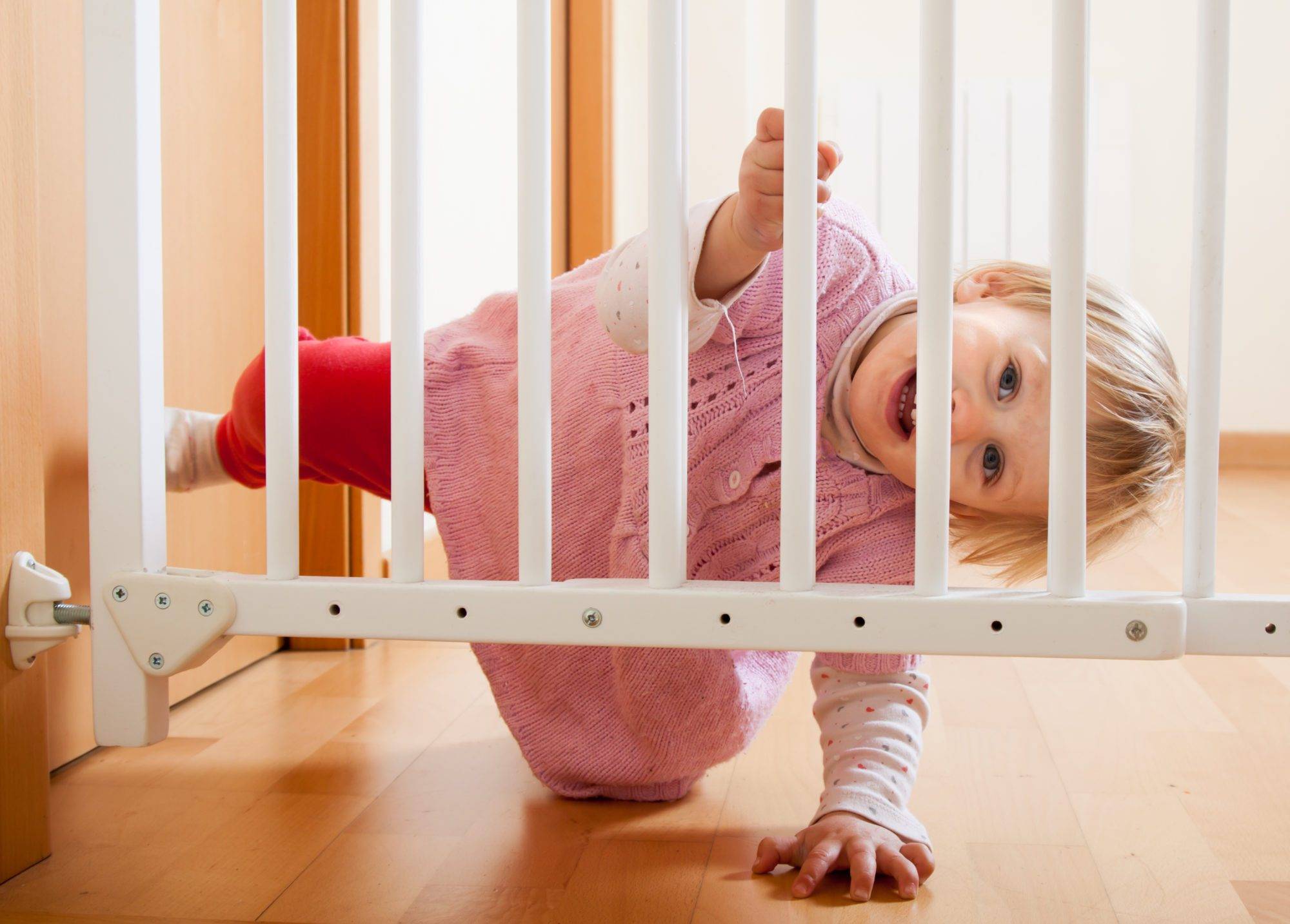 Baby and stair gate